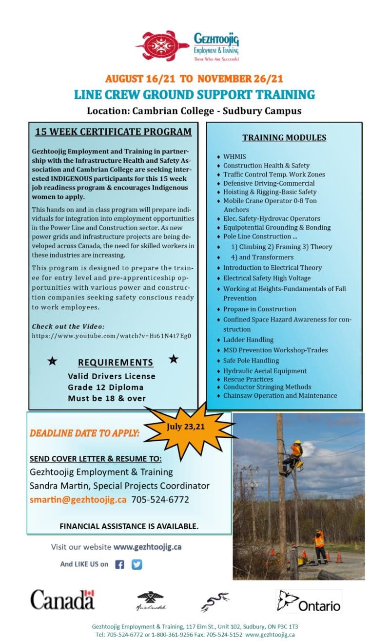 Currently in Progress. Line Crew Ground Support Training. Other